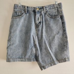 Retro denim skirt